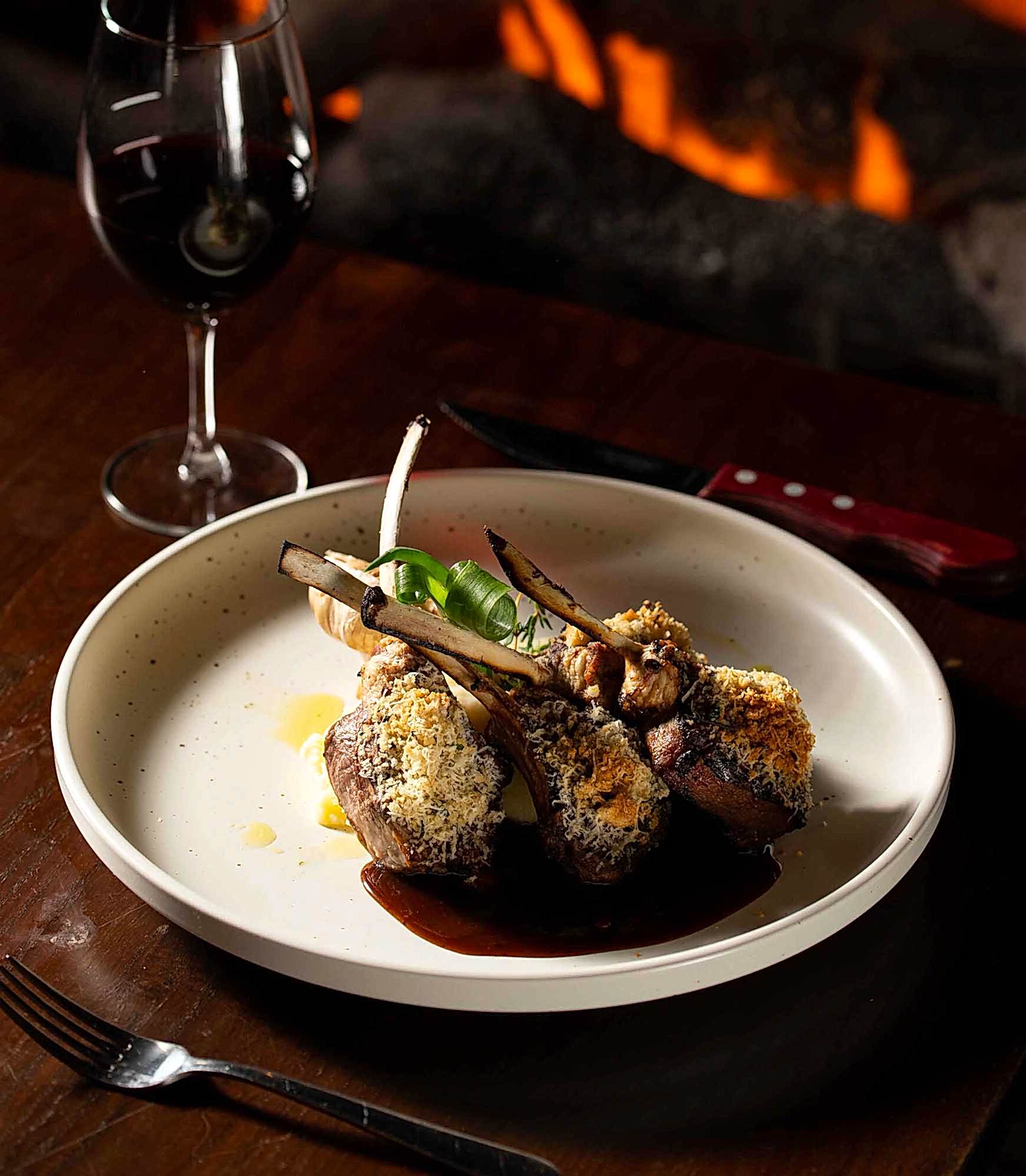 Herb crushed Lamb Chops